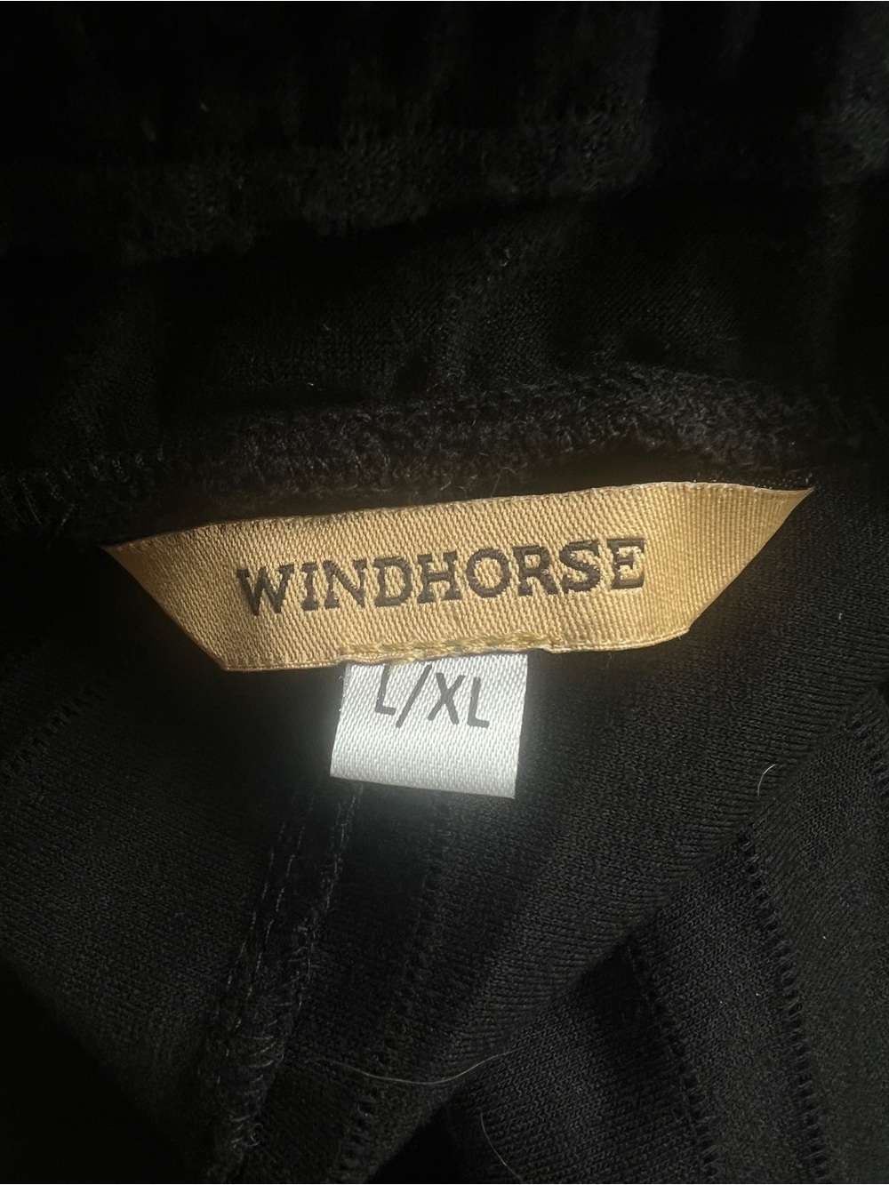 Windhorse Wide Leg Textured Boho Flowy Pants Stretch Lightweight Blk SZ L/XL - Picture 7 of 8
